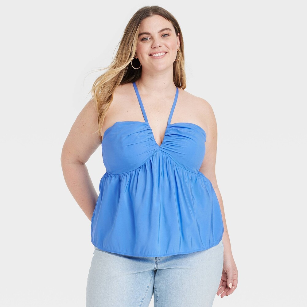 NWT Universal Thread Cami Tank Top - Blue XXL
